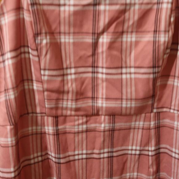 Forever 21 Plus Pink Plaid Mini Dress 1X - Picture 4 of 11